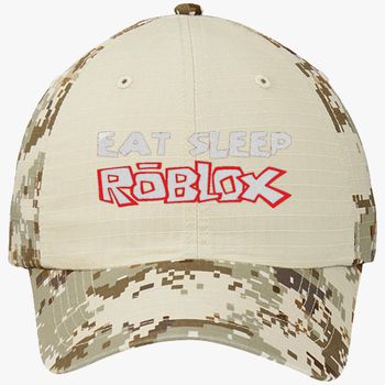 Eat Sleep Roblox Colorblock Camouflage Cotton Twill Cap - eat sleep roblox trucker hat embroidered hatsline com