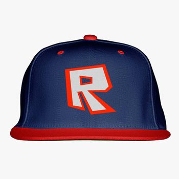 Roblox Snapback Hat Embroidered Hatsline Com - roblox r baseball cap by roblox free red roblox cap by