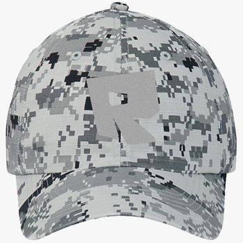 Roblox Logo Ripstop Camouflage Cotton Twill Cap Embroidered Hatsline Com - black camo roblox