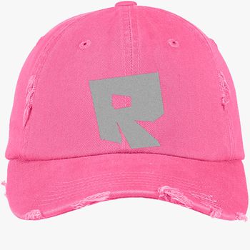 Roblox Logo Distressed Cotton Twill Cap Embroidered Hatsline Com - eat sleep roblox baseball cap embroidered hatslinecom