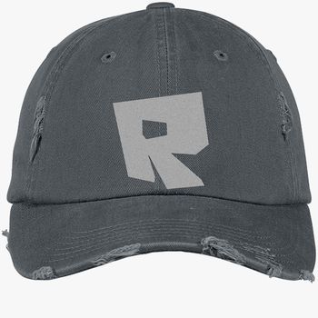 Roblox Logo Distressed Cotton Twill Cap Embroidered Hatsline Com - eat sleep roblox brushed cotton twill hat embroidered