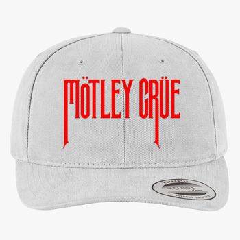 Motley Crue Logo Brushed Cotton Twill Hat Embroidered Hatslinecom - roblox logo colorblock camouflage cotton twill cap embroidered customon