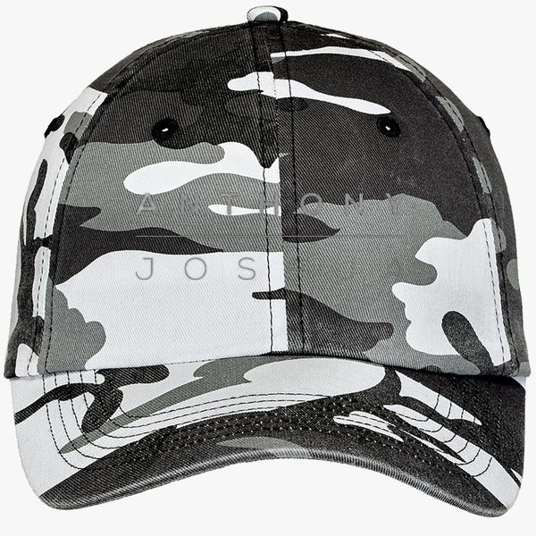 Anthony Joshua Logo Camouflage Cotton Twill Cap Embroidered Hatslinecom - roblox logo trucker hat embroidered hatslinecom