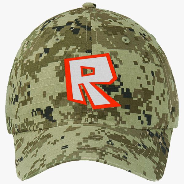 Roblox Ripstop Camouflage Cotton Twill Cap Embroidered