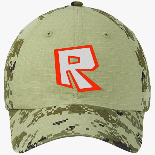 Roblox Colorblock Camouflage Cotton Twill Cap Embroidered