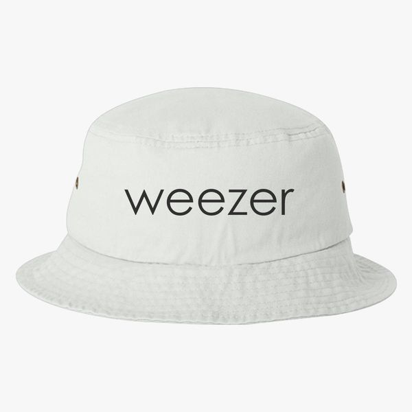 Weezer Logo Bucket Hat Embroidered Hatsline Com - roblox logo snapback hat embroidered customon