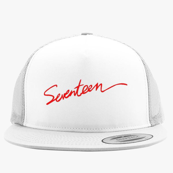 Seventeen Logo Trucker Hat Embroidered Hatsline Com - seventeen kpop roblox