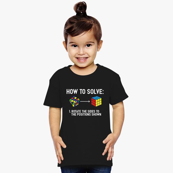 Trojaanse paard Alfabet een paar Youth Rubiks Cube Toddler T-shirt | Hatsline.com