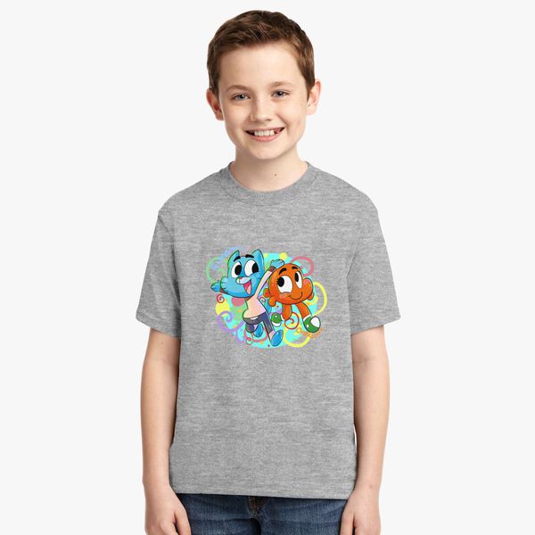 Amazing World Of Gumball Awog Gumball And Darwin Cute Art Youth T Shirt Hatsline Com - the amazing world of gumball t shirt roblox