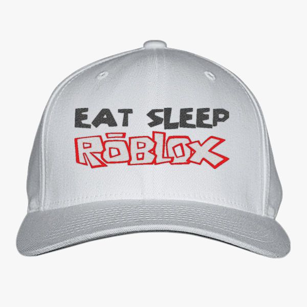 Eat Sleep Roblox Baseball Cap Embroidered Hatslinecom - roblox logo trucker hat embroidered hatslinecom