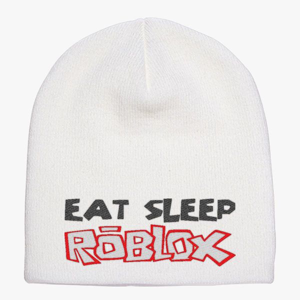Eat Sleep Roblox Knit Beanie Embroidered Hatsline Com