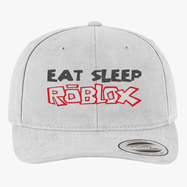 Eat Sleep Roblox Brushed Cotton Twill Hat Embroidered Hatsline Com