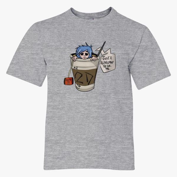 Gorillaz 2d Just A Peppermint Tea For Me Youth T Shirt Hatsline Com - 2d gorillaz roblox