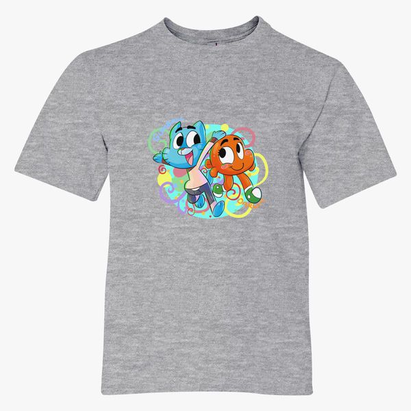 Amazing World Of Gumball Awog Gumball And Darwin Cute Art Youth T Shirt Hatsline Com - the amazing world of gumball t shirt roblox