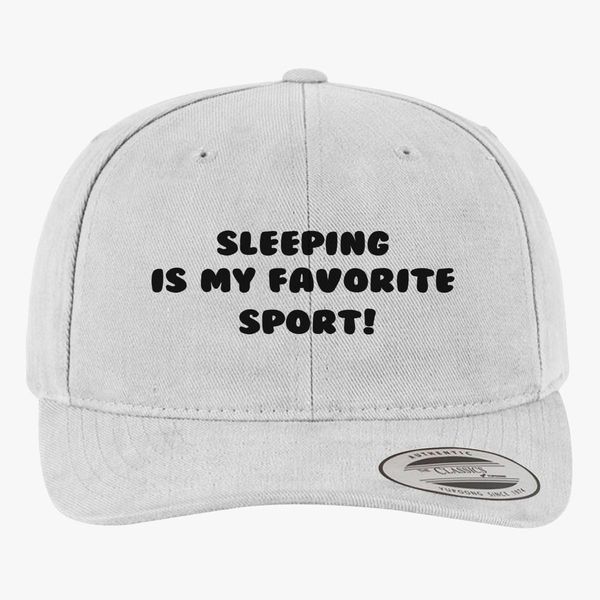 Sleeping Brushed Cotton Twill Hat Embroidered Hatsline Com - eat sleep roblox baseball cap embroidered hatslinecom